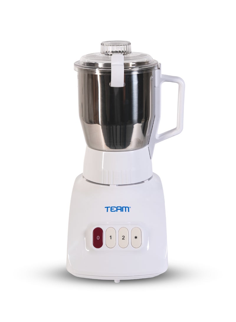تيم TEAM Electric Coffee Grinder 400W | 2-Speed with Pulse Function | Stainless Steel Blades | 400g Capacity for Coffee Beans, Nuts & Dry Ingredients - Image 1